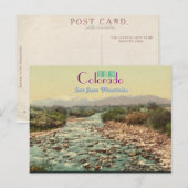 Postale Carte Colorado (Devant / Derrière)