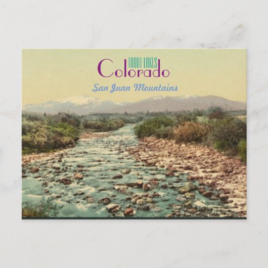Postale Carte Colorado (Devant)