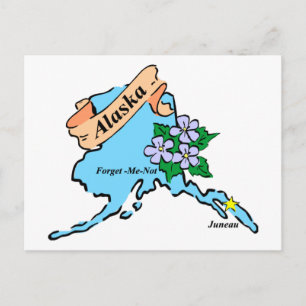 Postale Carte colorée Alaska Tee - shirts et cadeaux