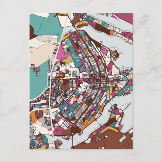 Postale Carte colorée Brasilia (Devant)