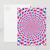 Postale Carte colorée convient à Vortex (Devant / Derrière)