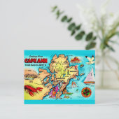 Postale Carte colorée de Cape Ann MA (Debout devant)