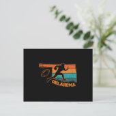Postale Carte colorée de l'État de l'Oklahoma (Debout devant)