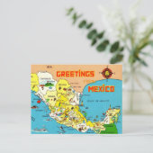 Postale Carte colorée du Mexique (Debout devant)