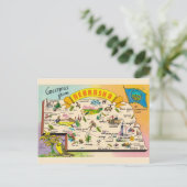 Postale Carte colorée du Nebraska (Debout devant)