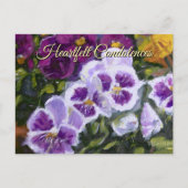 Postale Carte commémorative jaune violet (Devant)