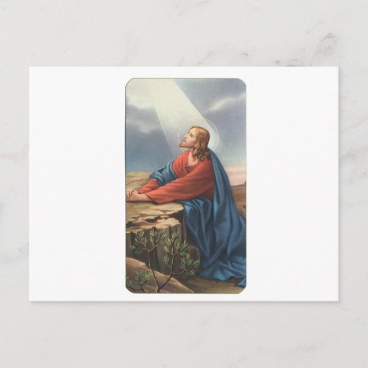 Postale Carte commémorative représentant Jésus (Devant)