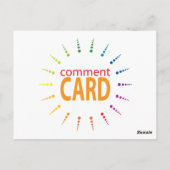 Postale carte commentaire arc-en-cielBurst (Dos)