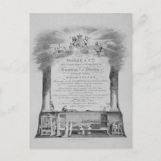 Postale Carte commerciale Moore & Co. (Devant)