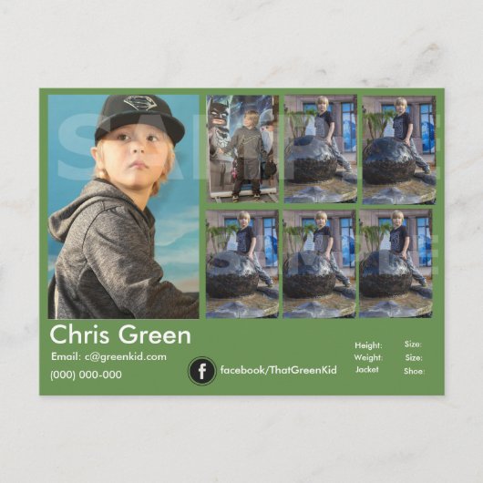 Postale Carte Comp 2 faces Acteur-Modèle Capture D'Écran V (Devant)