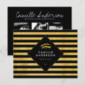 Postale Carte Comp Artiste Gold et Black Lash (Devant / Derrière)