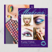 Postale Carte Comp Artiste maquillage (Devant / Derrière)