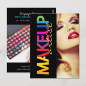 Postale Carte Comp Artiste maquillage (Devant / Derrière)