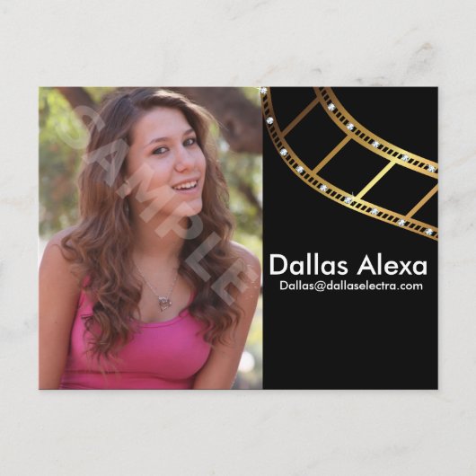 Postale Carte Comp Capture D'Acteur À 2 Côtés (Devant)