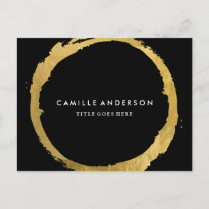 Postale Carte comp d'art moderne Gold et Black Maquillage