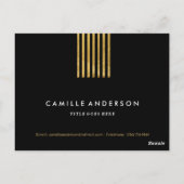 Postale Carte comp d'art moderne Gold et Black Maquillage (Dos)