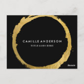 Postale Carte comp d'art moderne Gold et Black Maquillage (Dos)