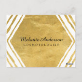 Postale Carte comp d'art moderne Gold et White Maquillage (Dos)
