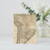 Postale Carte composite de l'Amérique du Sud (Debout devant)