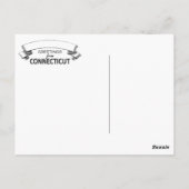 Postale Carte Connecticut (Dos)
