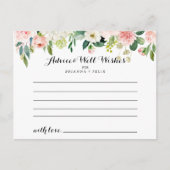 Postale Carte conseil Mariage simple Floral Green Folid (Devant)