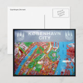 Postale carte copenhague (Devant / Derrière)