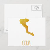 Postale Carte Corfou (Devant / Derrière)
