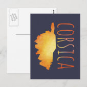 Postale Carte Corse (Devant / Derrière)