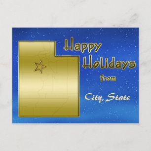 Postale Carte Cosmic Blue Sky Utah personnalisée