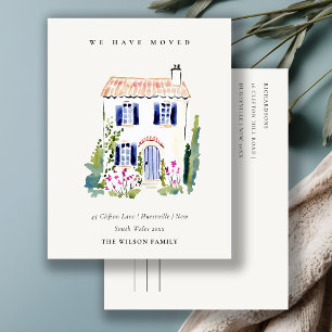 Postale Carte Cottage Vintage Floral Window Nous avons Dém
