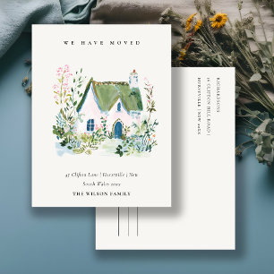 Postale Carte Cottage Vintage Floral Window Nous avons dém