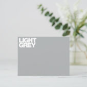 Postale Carte couleur gris clair (Debout devant)