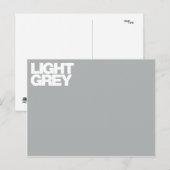 Postale Carte couleur gris clair (Devant / Derrière)