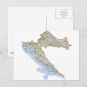 Postale Carte croate (Devant / Derrière)