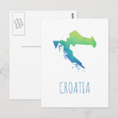 Postale Carte Croatie (Devant / Derrière)