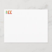 Postale Carte d'abeille (Dos)