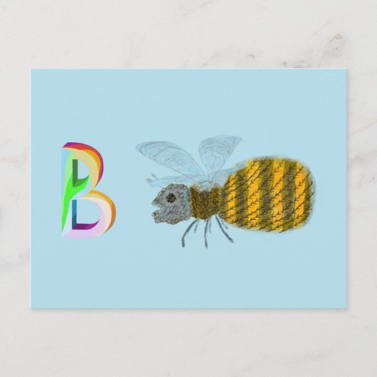 Postale Carte d'abeilles (Devant)