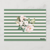 Postale Carte d'accueil en Merci rose vif (Dos)