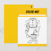 Postale Carte d'activité Color Me (Devant / Derrière)
