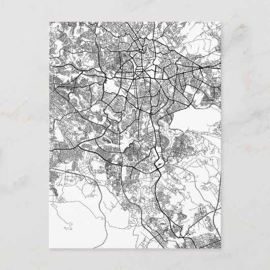 Postale Carte d'Addis-Abeba Éthiopie (Devant)