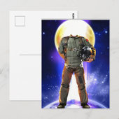 Postale Carte d'affiche de style Airman (Devant / Derrière)