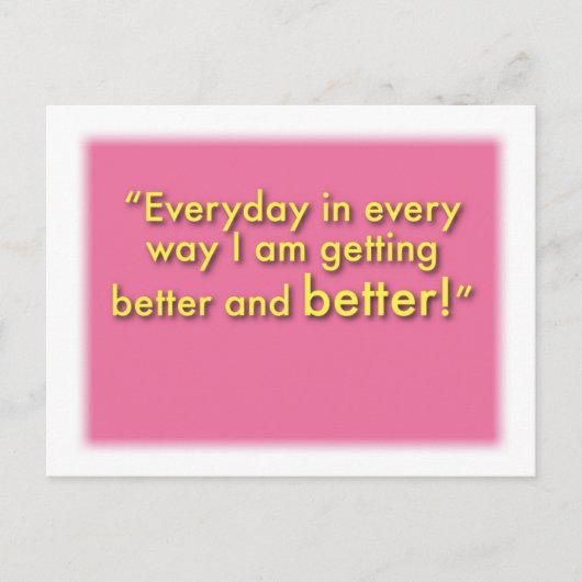 Postale Carte d'Affirmation : Chaque jour dans tous les se (Devant)