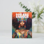 Postale Carte d'Affirmation Psychédélique Africaine Améric (Debout devant)