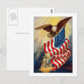 Postale Carte d'aigle patriotique (Devant / Derrière)