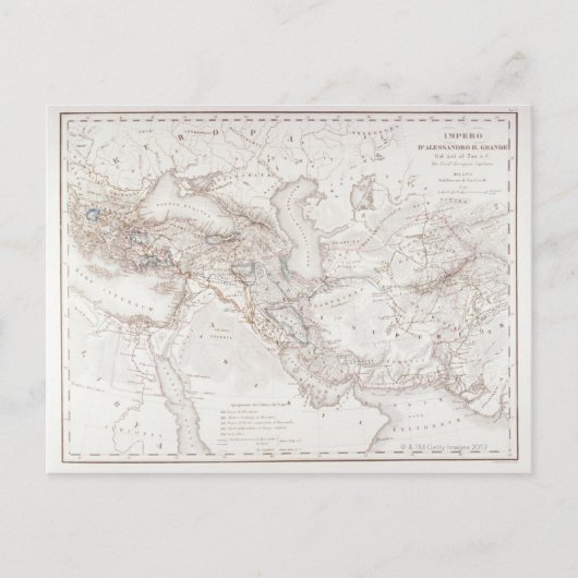 Postale Carte d'Alexandre le Grand Empire (Devant)