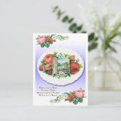 Postale Carte d'amitié florale Rose victorienne (Debout devant)