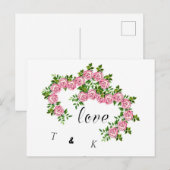 Postale Carte d'amour (Devant / Derrière)