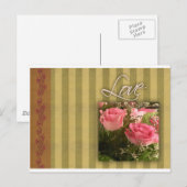 Postale Carte d'amour ancienne (Devant / Derrière)