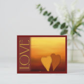 Postale Carte d'amour du coucher du soleil (Debout devant)