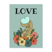 Carte d'amour romantique Octopus